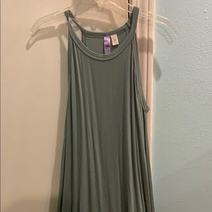 Green T-shirt dress